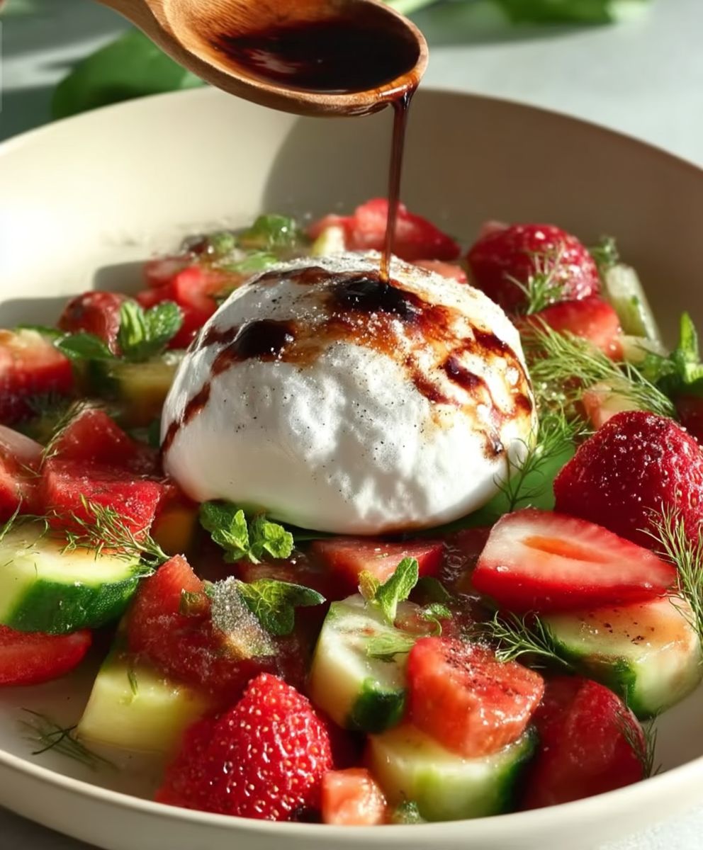 Cucumber Strawberry Salad