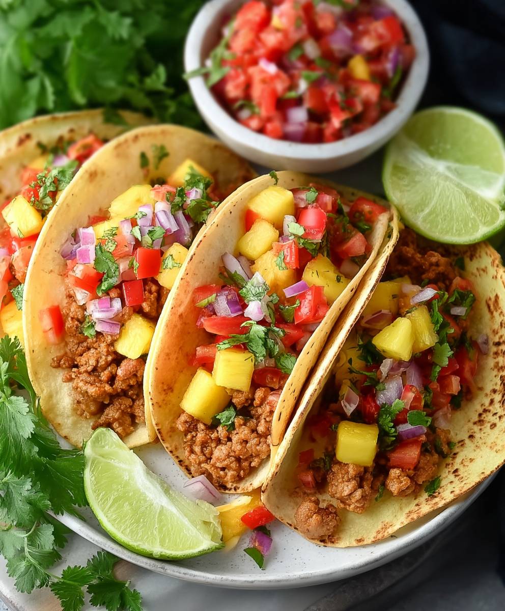 Ground Pork Tacos
