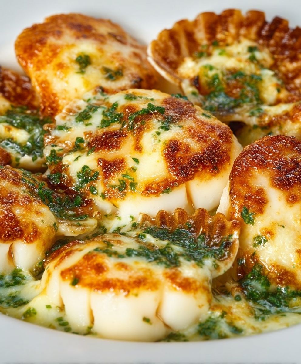 Parmesan Baked Scallops