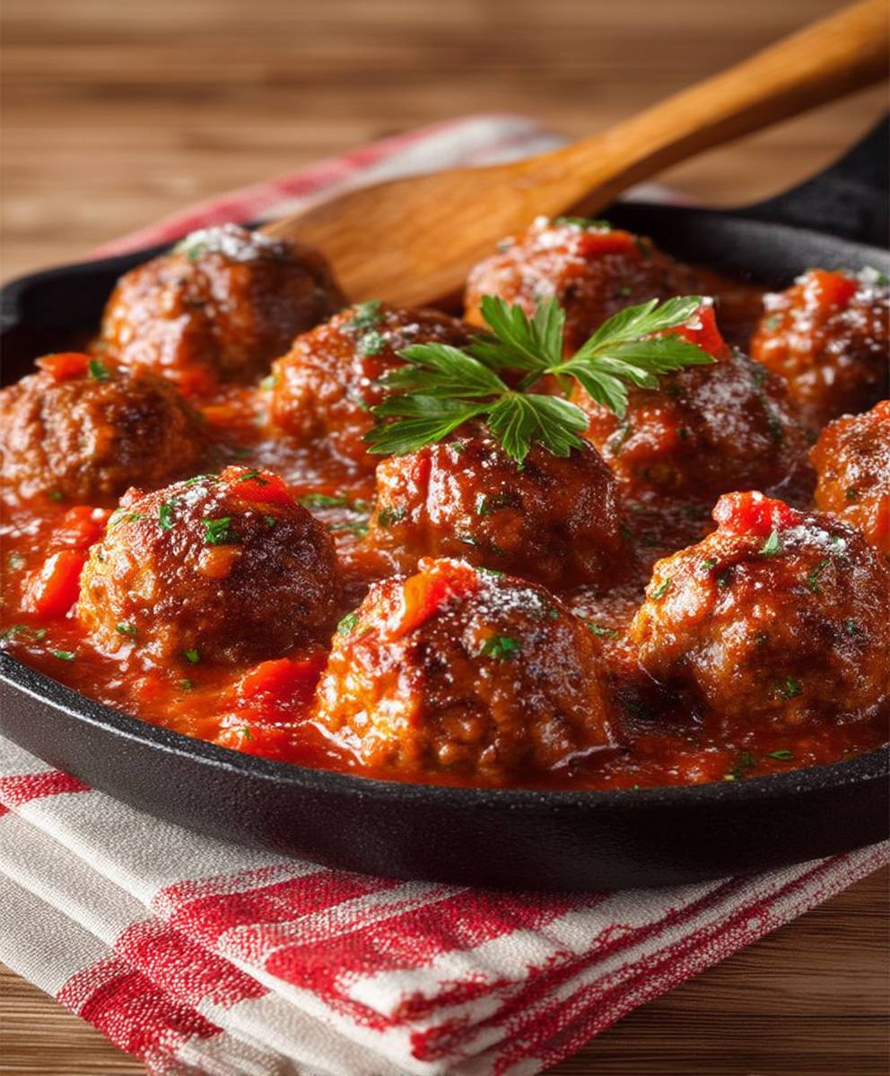 Italian Baked Meatballs