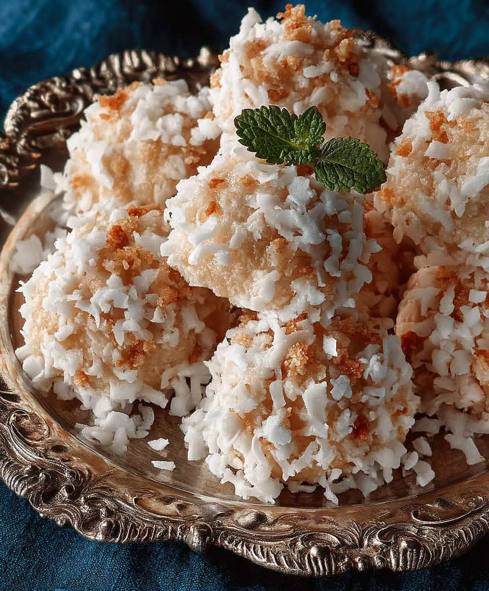 Coconut snowball cookies