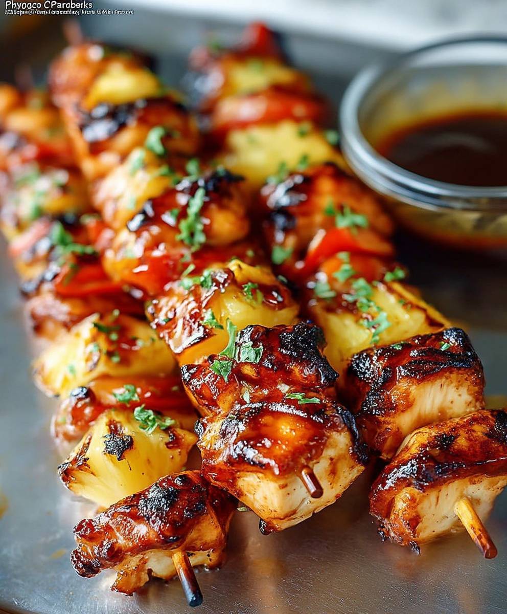 Pineapple Chicken Kabobs