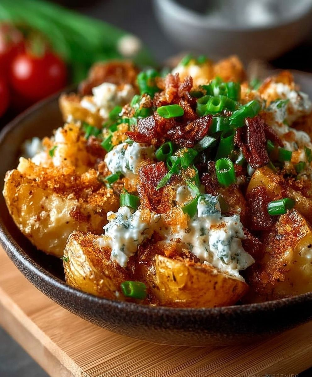 Smashed potato salad