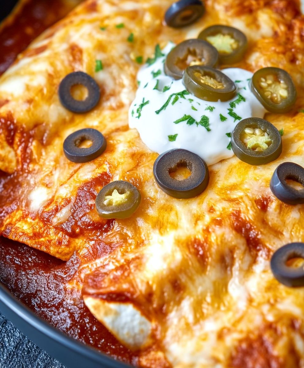 Slow Cooker Chicken Enchiladas