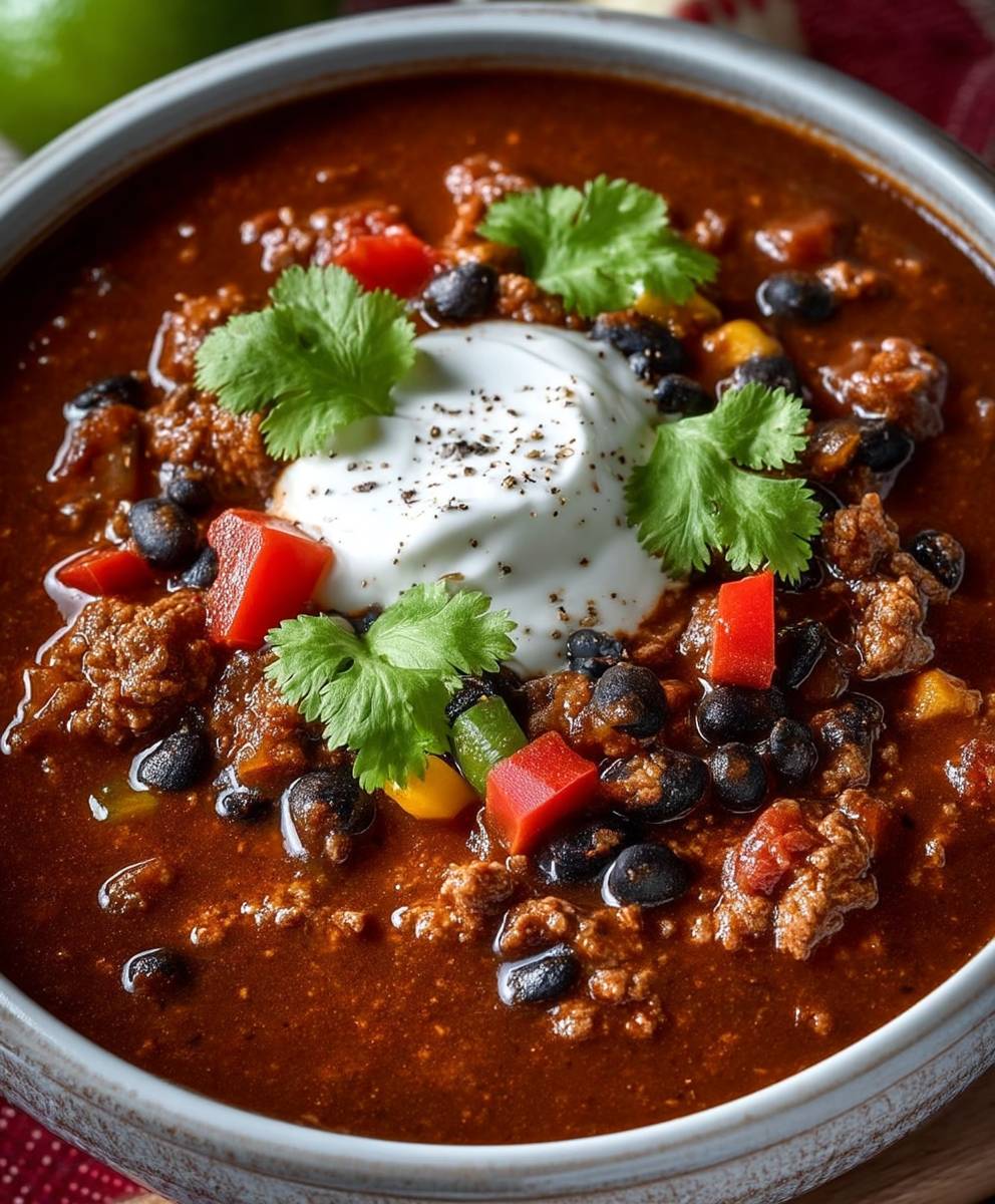 Beef Black Bean Chili