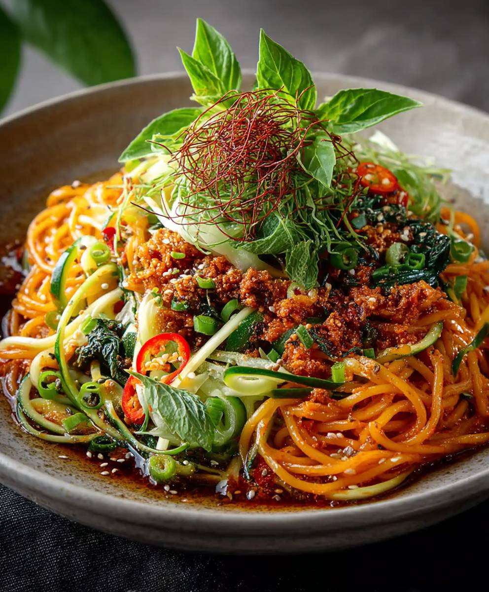 Spicy Cold Noodle Salad