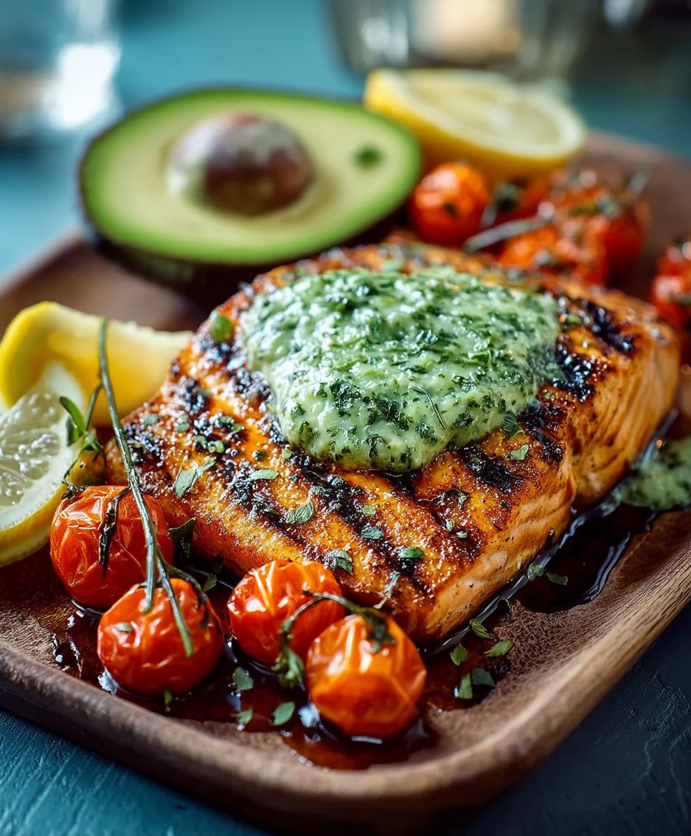 Honey Mustard Grilled Salmon