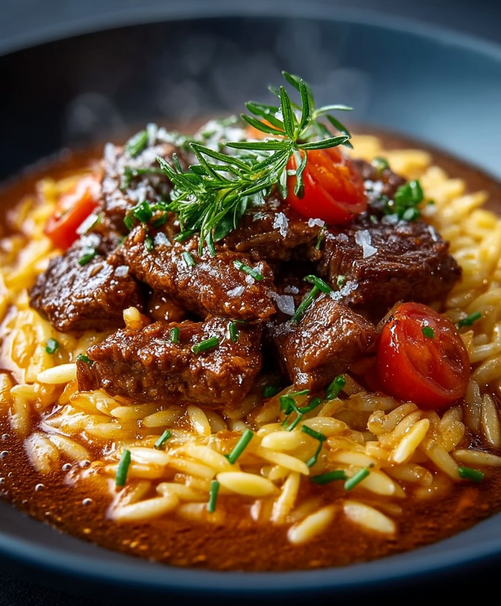 Greek Beef Stew Giouvetsi