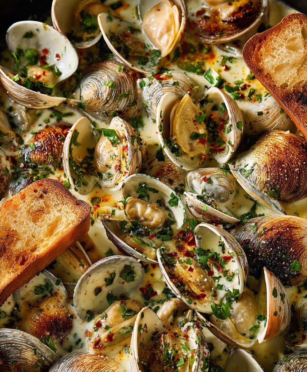 Garlic butter clams