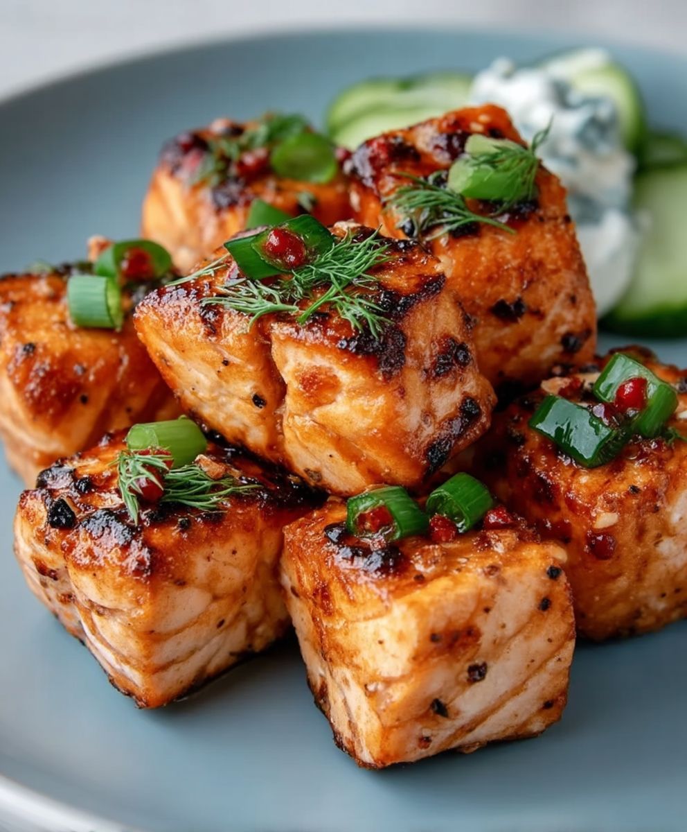 Air Fryer Salmon Bites