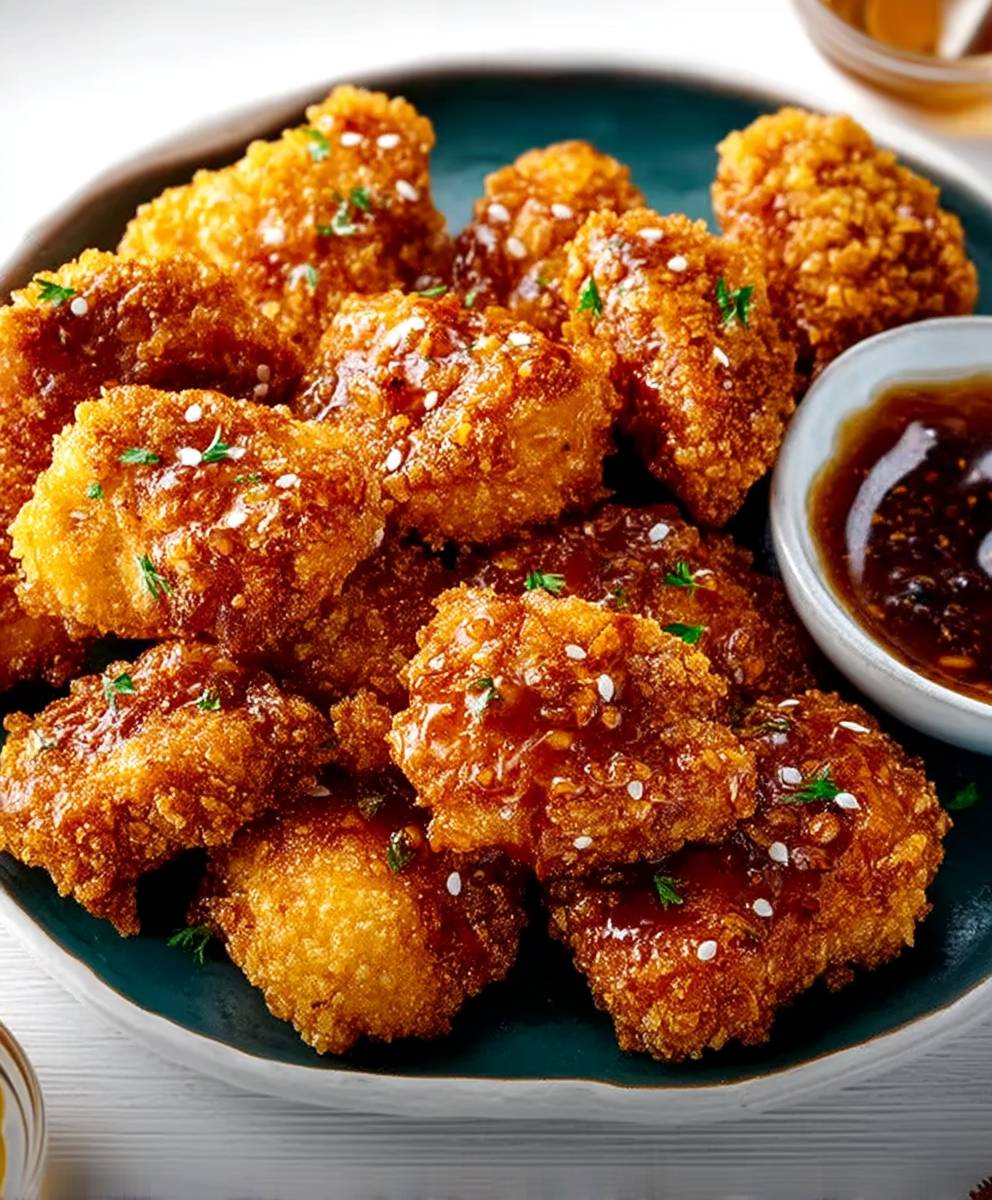 Hot Honey Popcorn Chicken