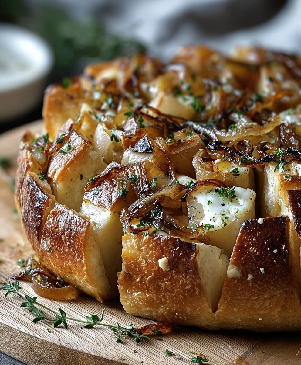 Brie pull apart bread