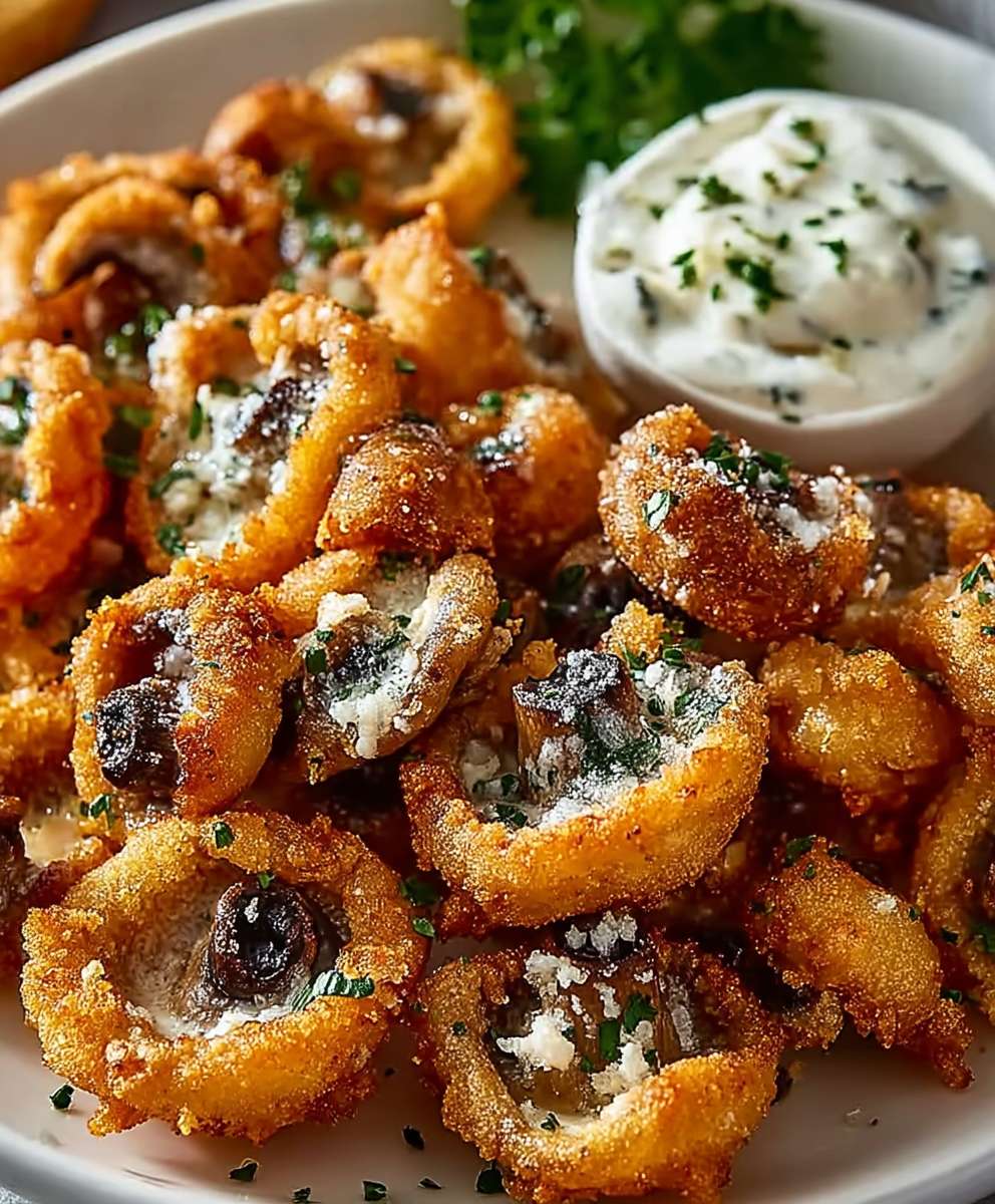 Air Fryer Ranch Mushrooms