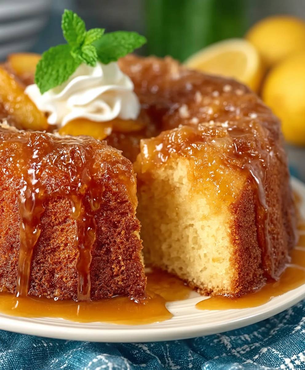 Peach Cobbler Pound Cake