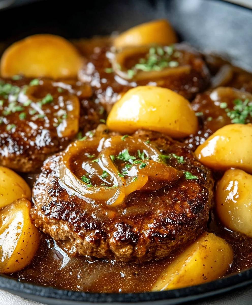 Salisbury steak skillet