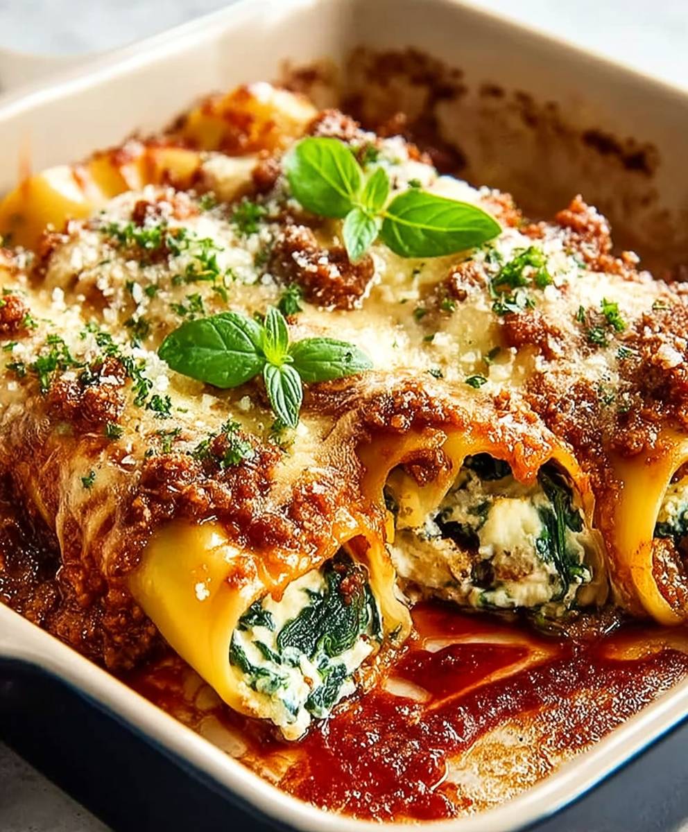 Spinach Ricotta Cannelloni