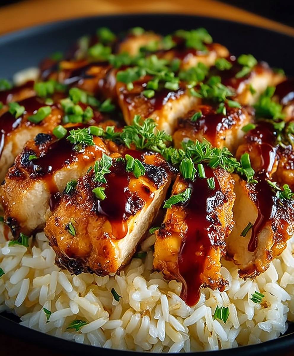 Honey BBQ Chicken Rice