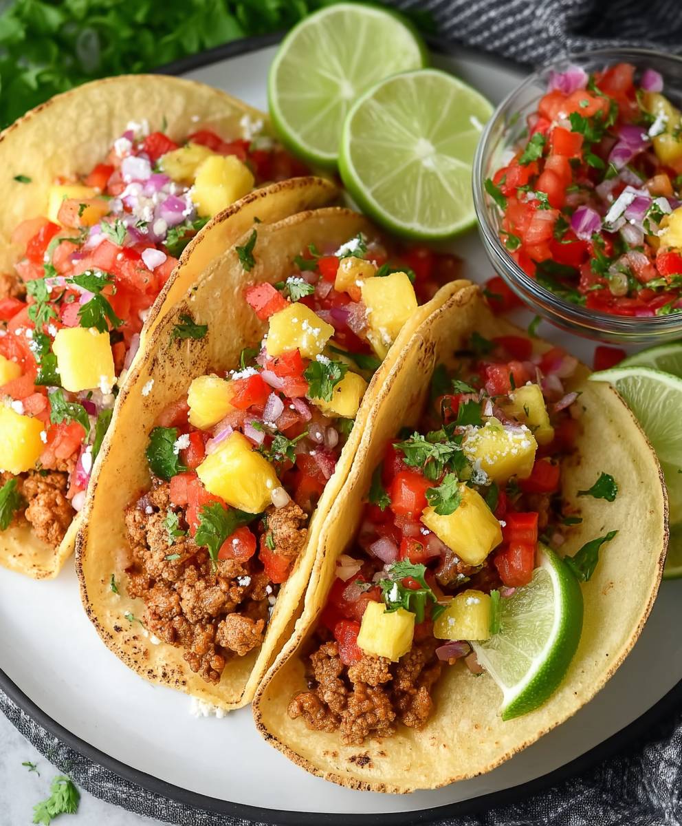 Ground Pork Tacos