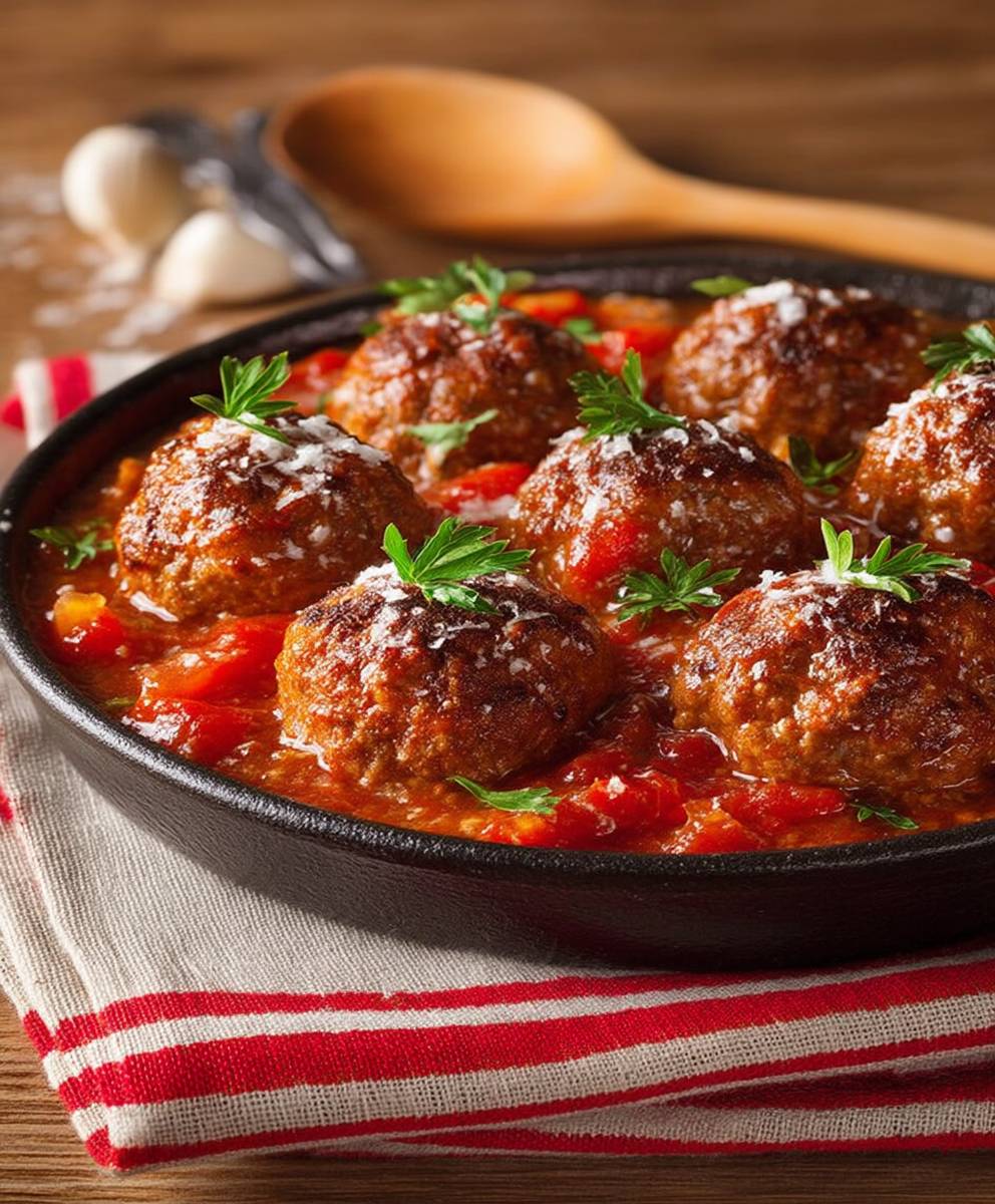 Italian Baked Meatballs