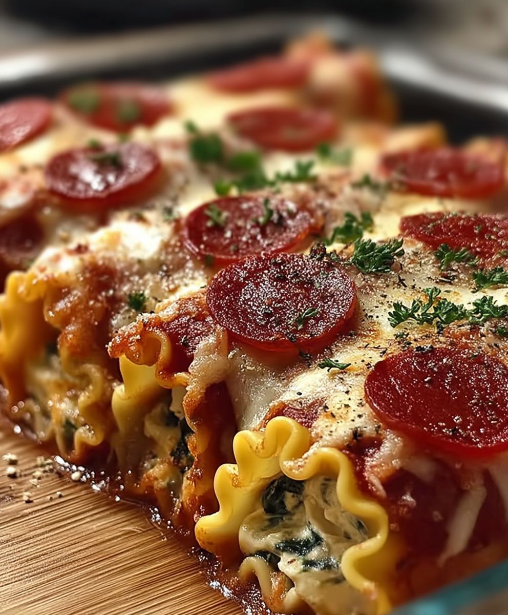 Spinach Lasagna Roll Ups