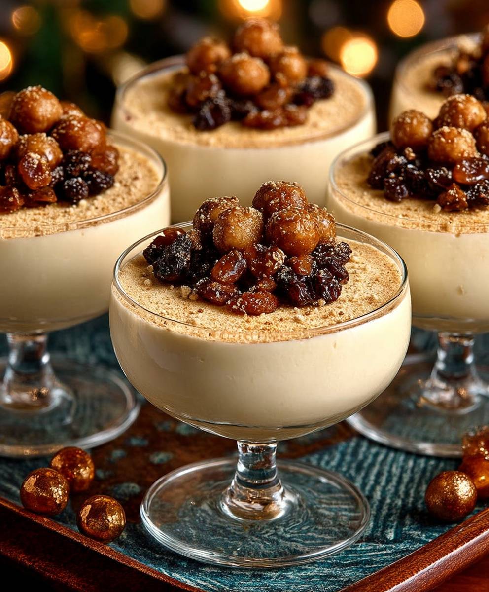 Chai Spiced Eggnog Panna Cotta