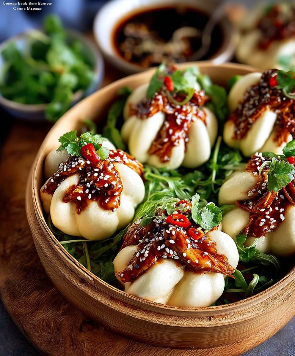 Korean Chicken Bao Buns