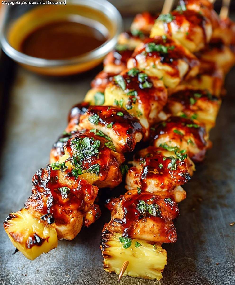 Pineapple Chicken Kabobs