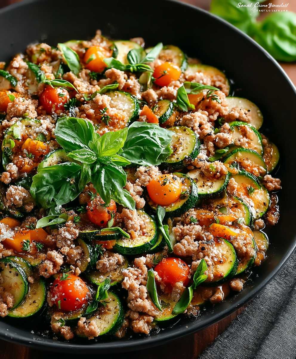 Turkey Zucchini Skillet
