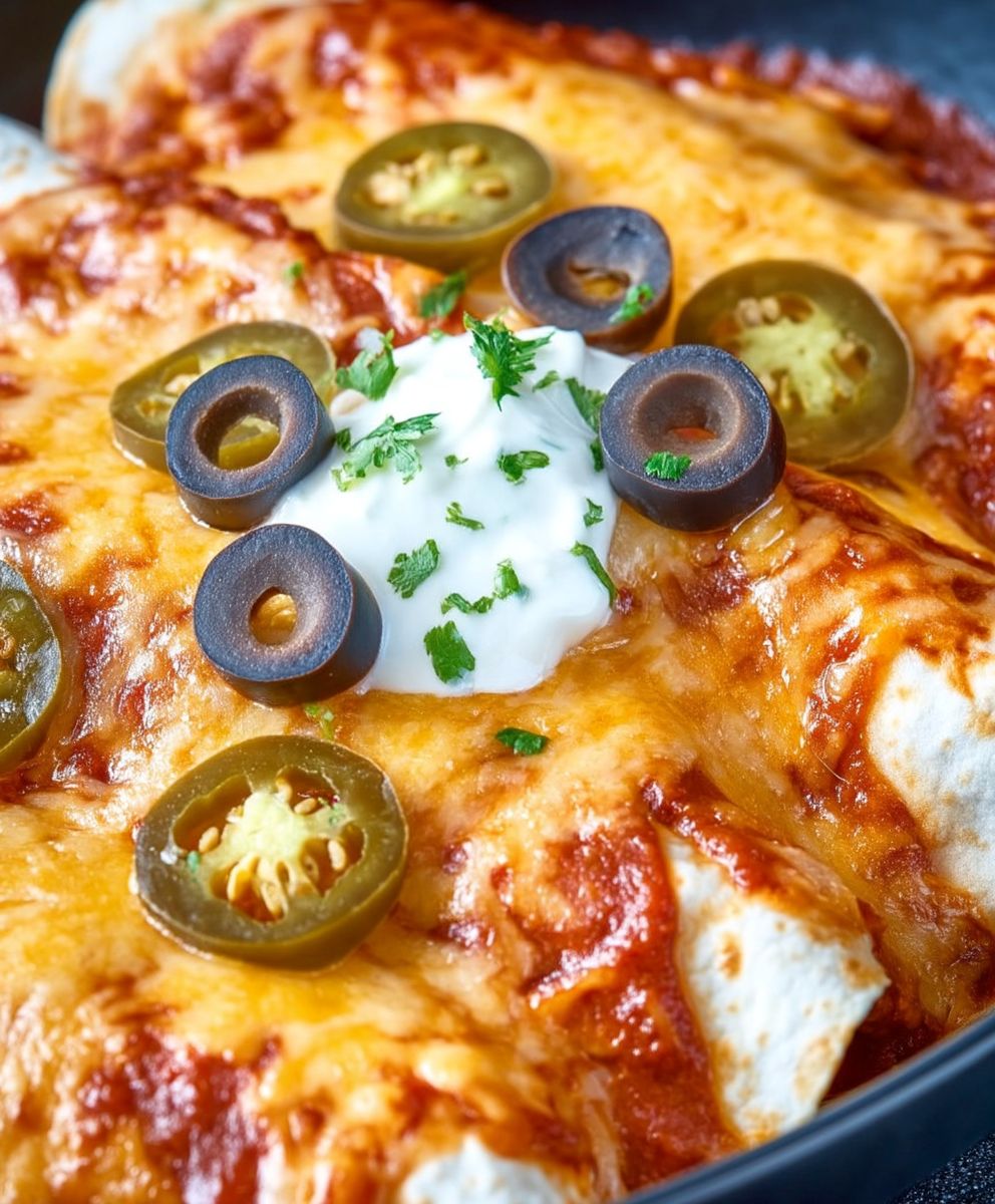 Slow Cooker Chicken Enchiladas