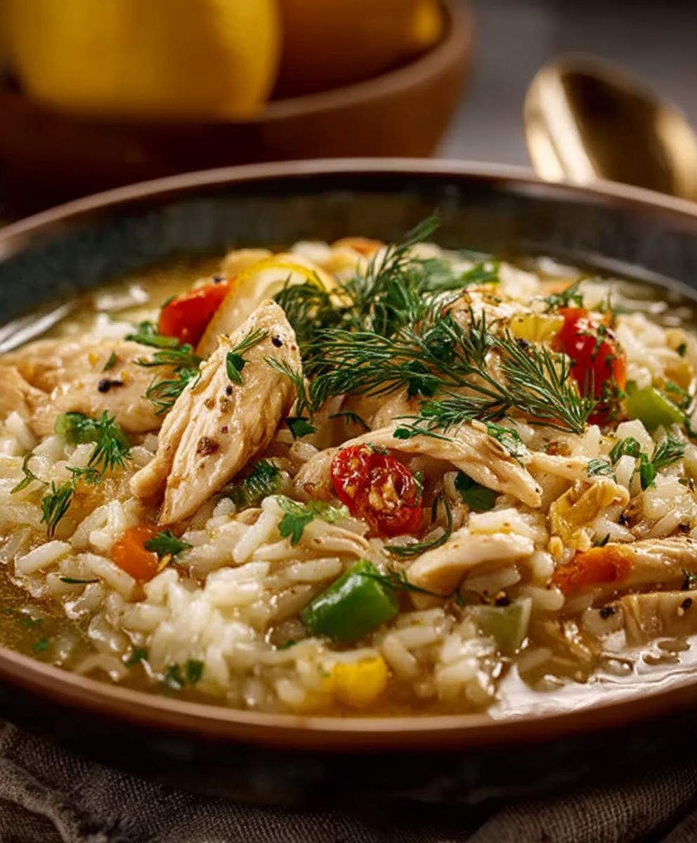 Lemon Dilly Chicken Soup