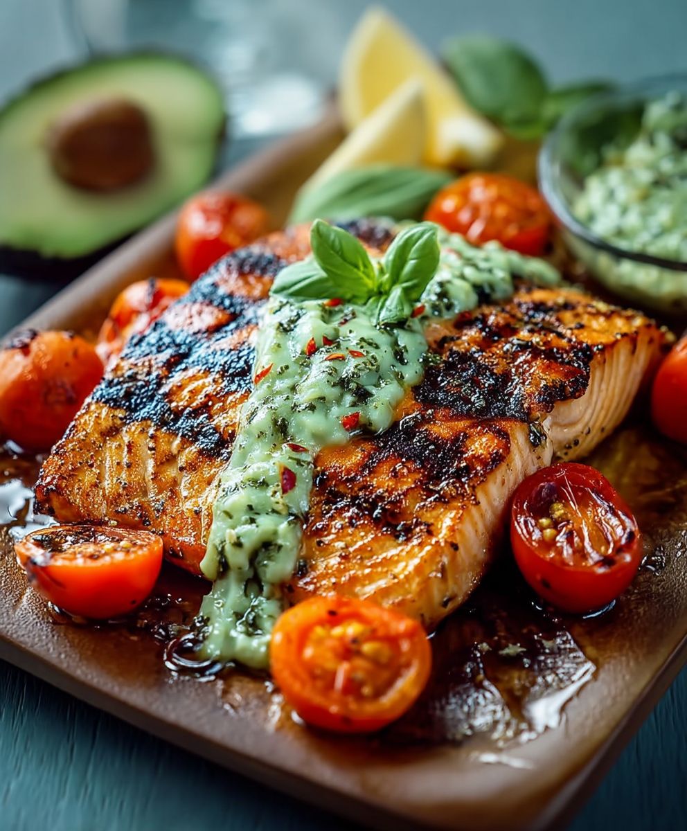 Honey Mustard Grilled Salmon