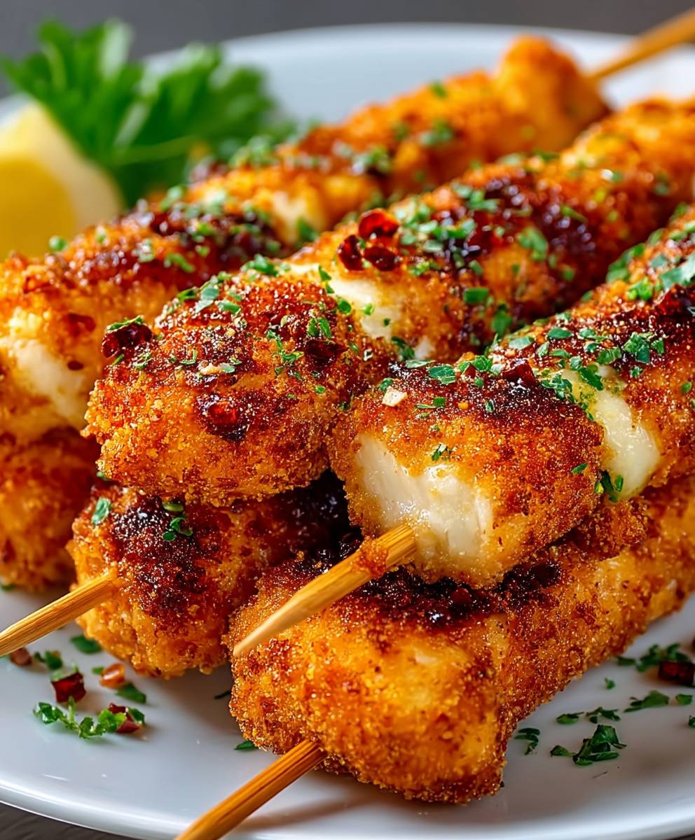 Breaded Chicken Skewers