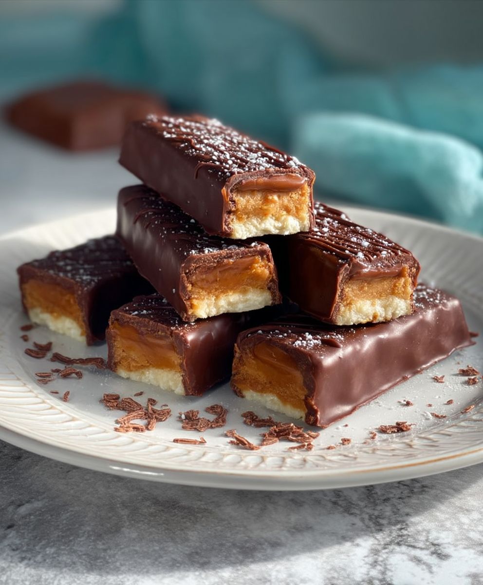 Healthy Twix Bars