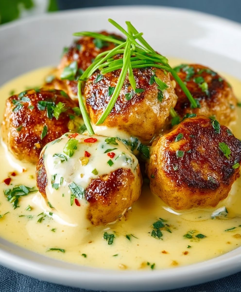 Chicken Meatballs Honey Mustard Sauce