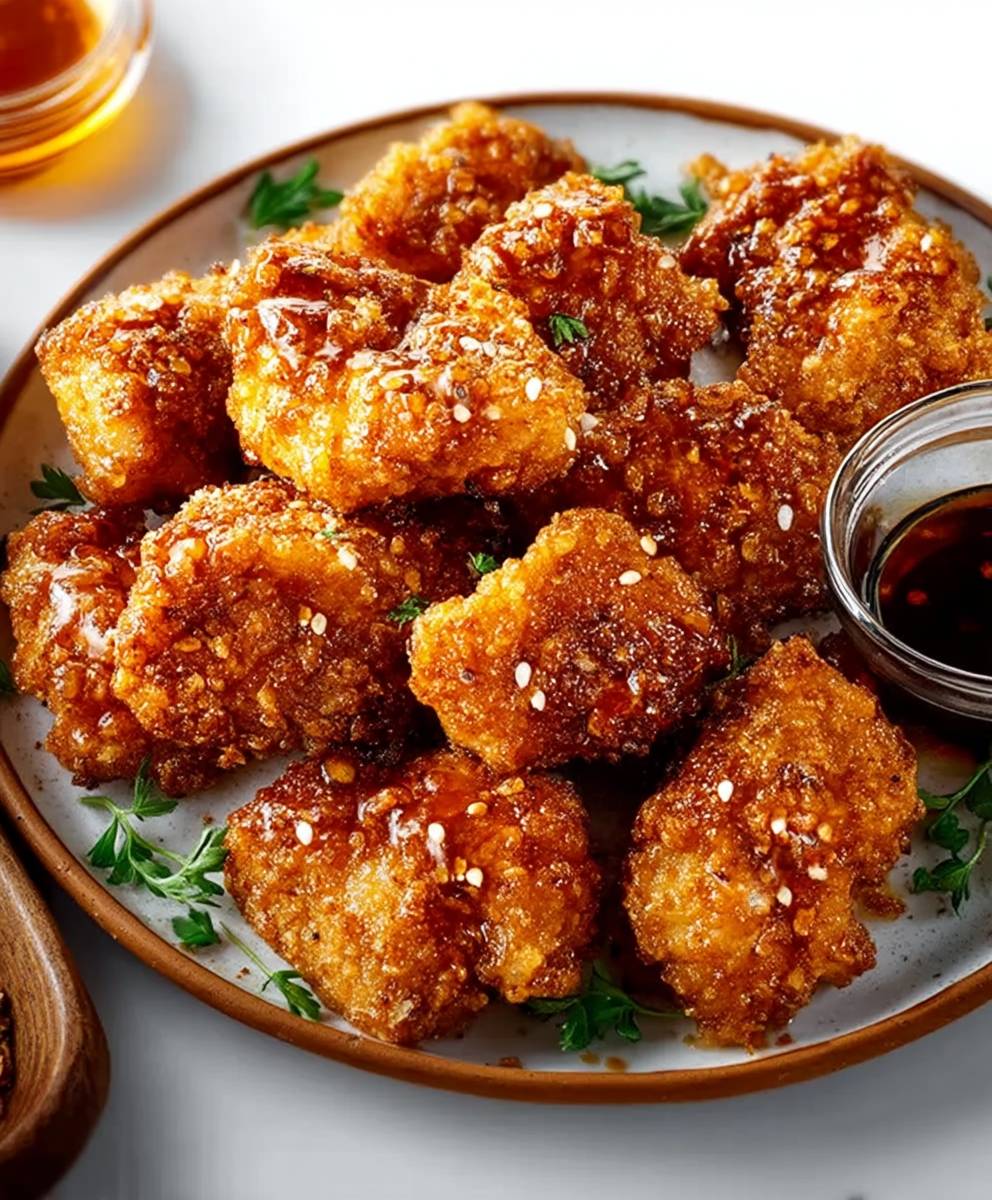 Hot Honey Popcorn Chicken