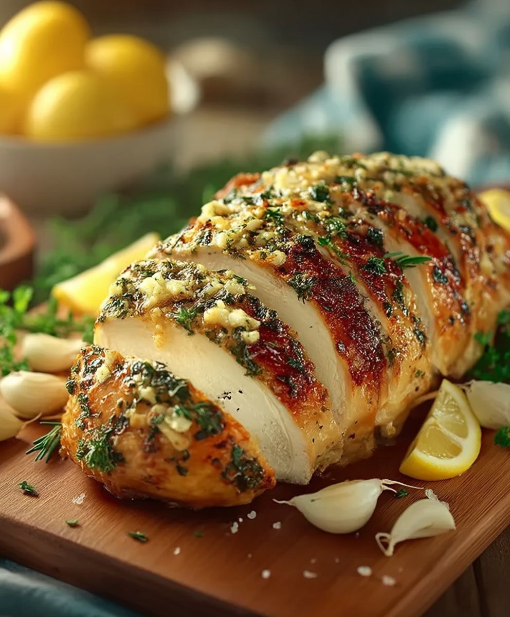 Roasted Lemon Garlic Turkey