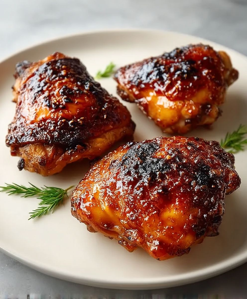 BBQ Grilled Chicken Thighs
