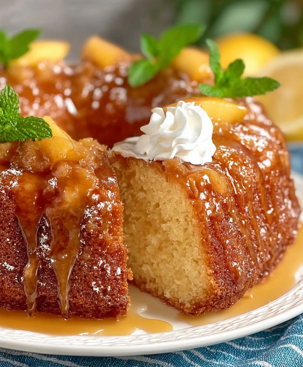 Peach Cobbler Pound Cake