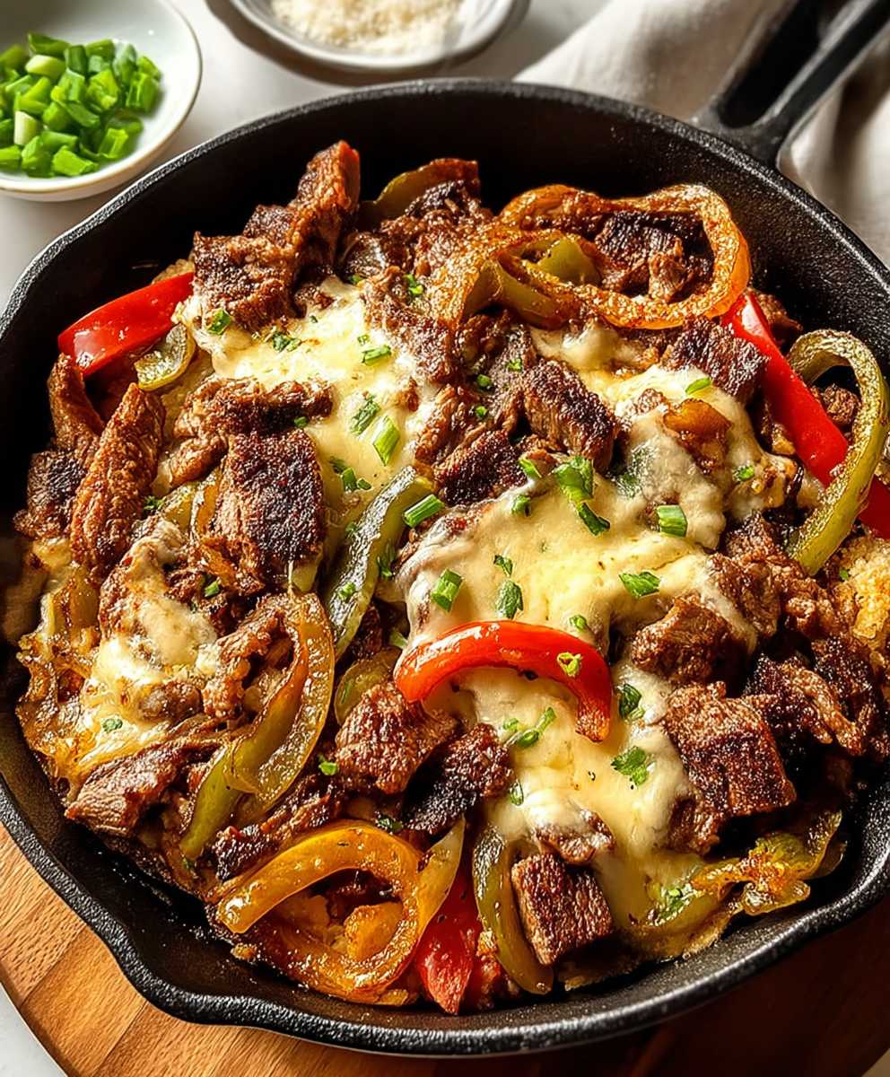 Philly Cheesesteak Skillet