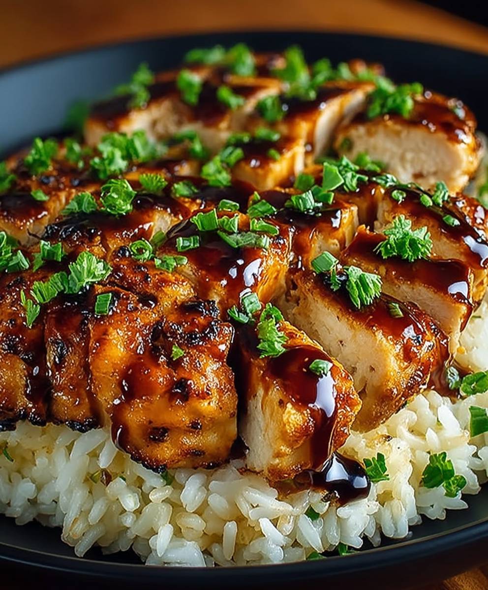 Honey BBQ Chicken Rice
