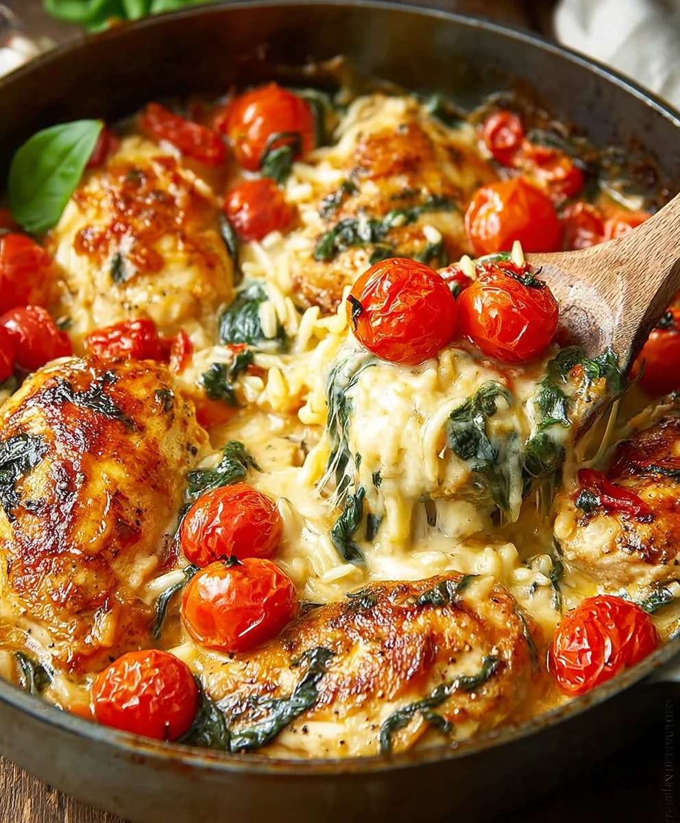 Simple One Pan Tuscan Chicken Bake: Creamy, Flavorful Dinner