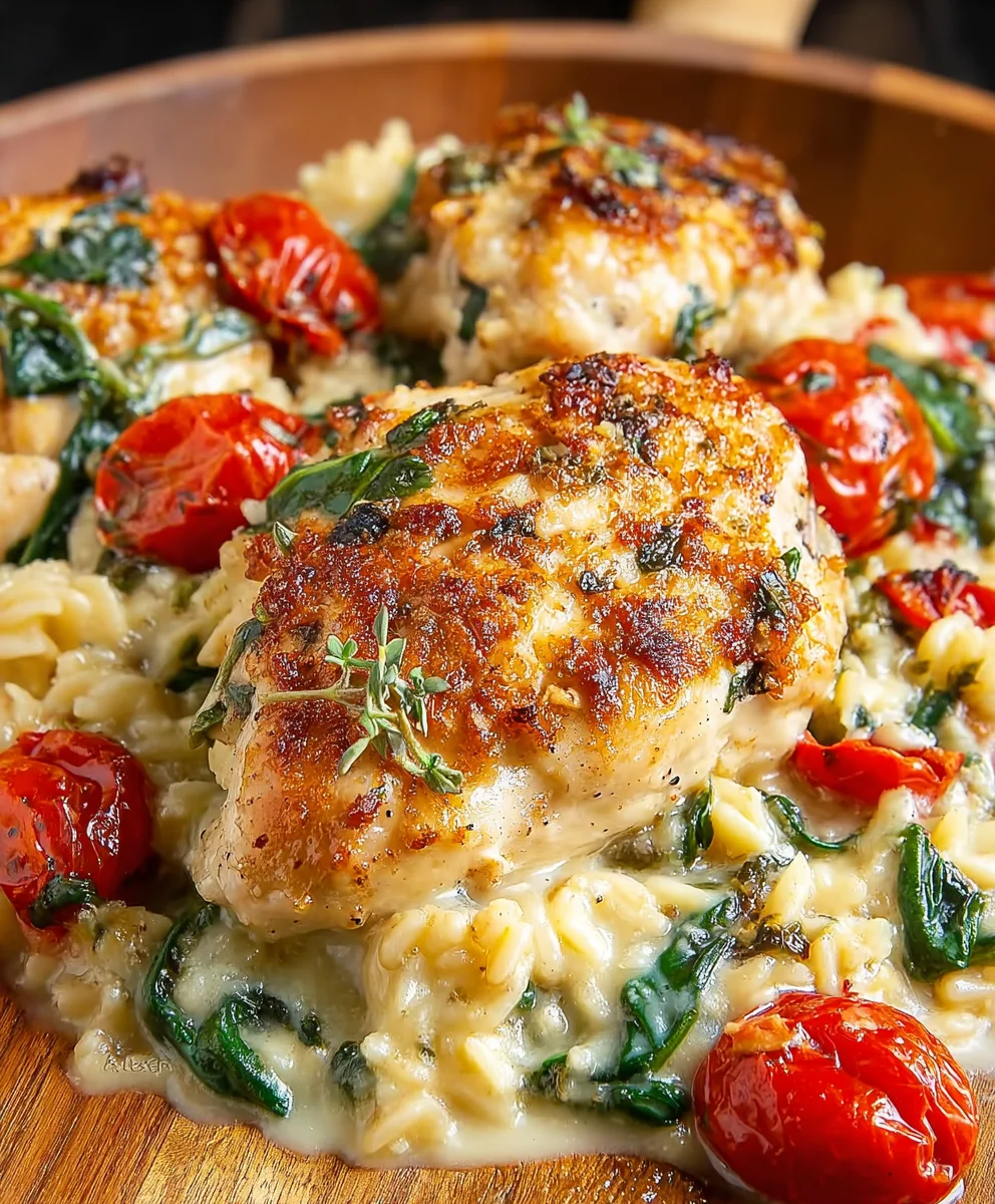Simple One Pan Tuscan Chicken Bake: Creamy, Flavorful Dinner