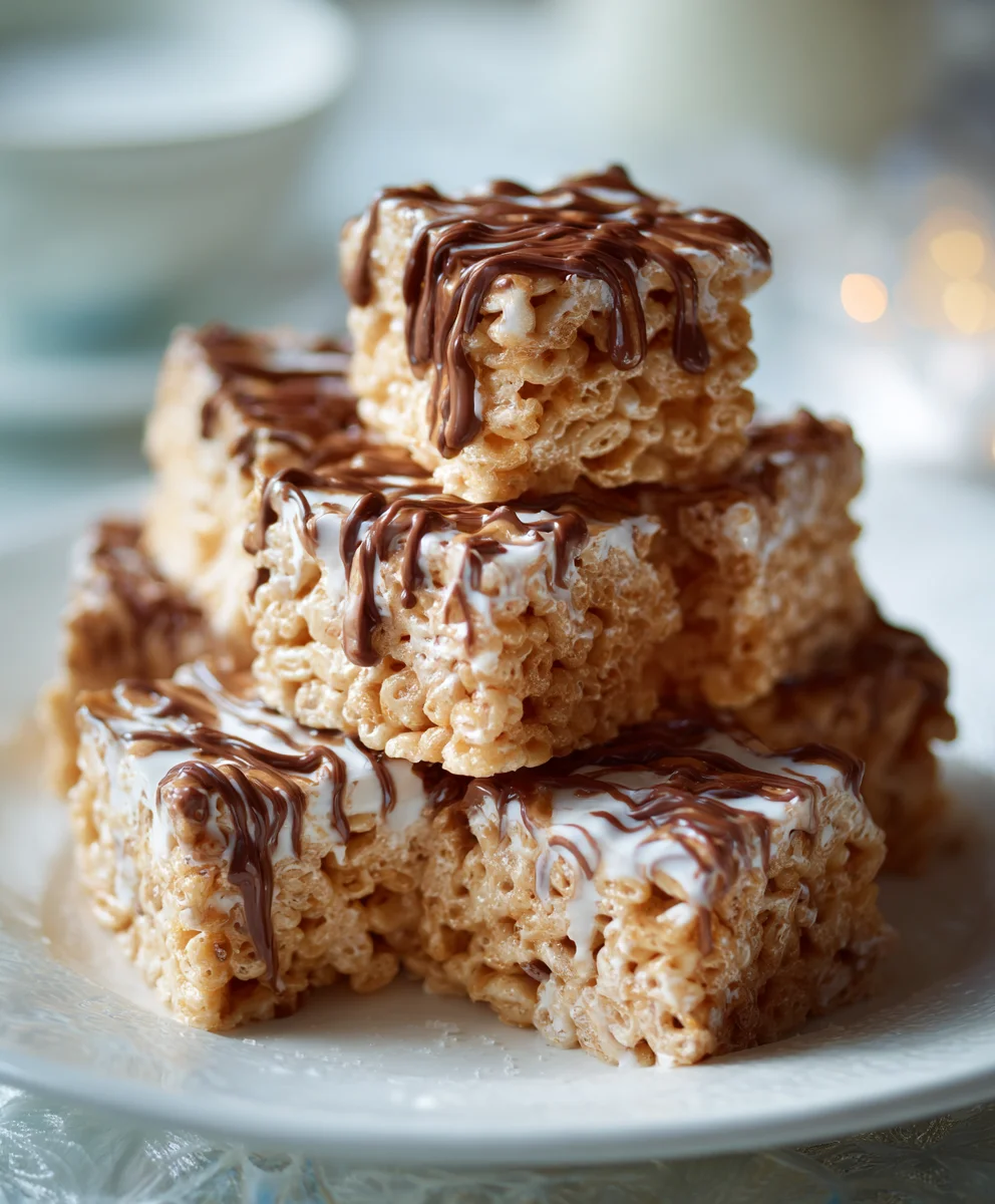 Christmas No-Bake Peanut Butter Cereal Squares Recipe