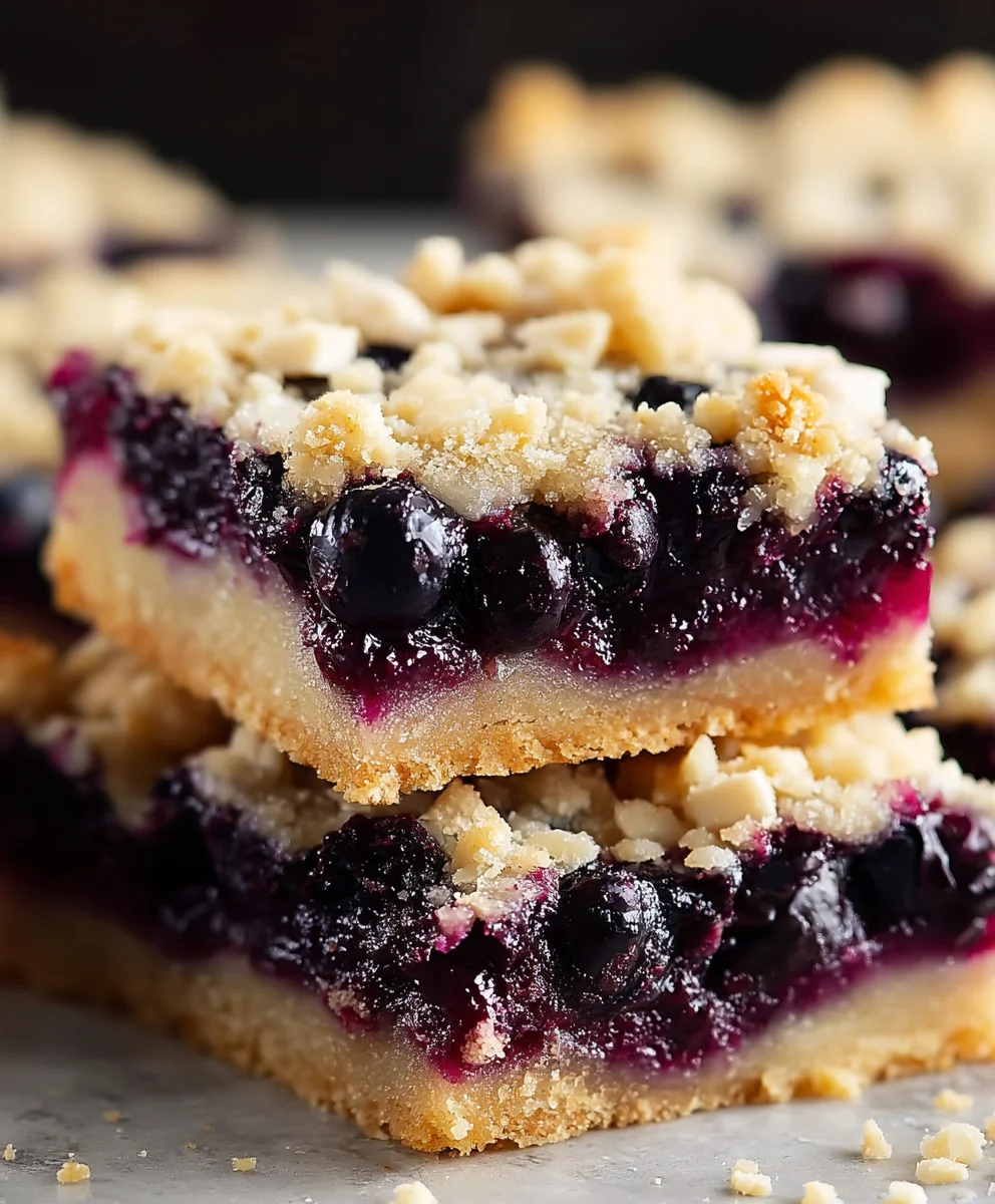 Easy Homemade Blueberry Pie Cookie Bars Recipe
