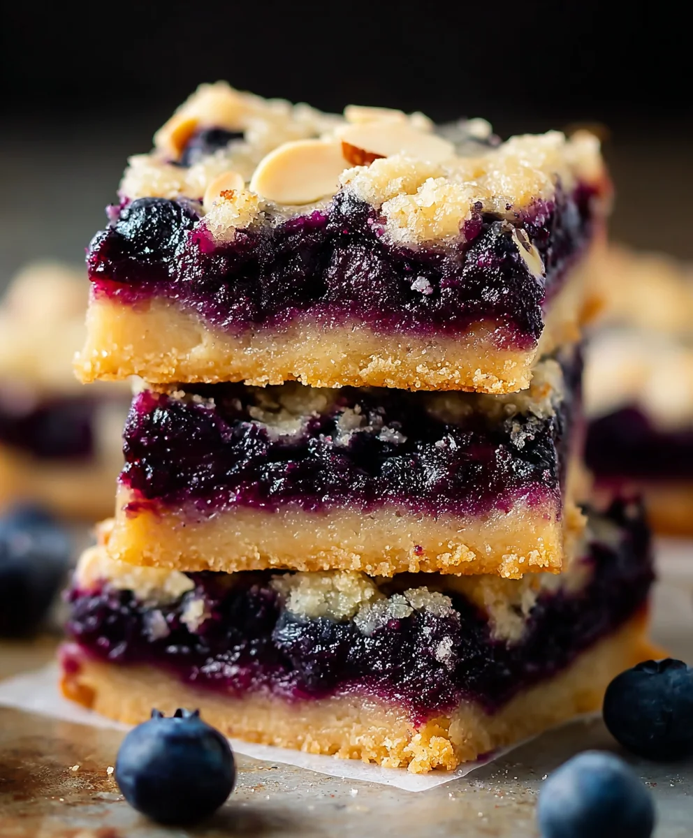 Easy Homemade Blueberry Pie Cookie Bars Recipe