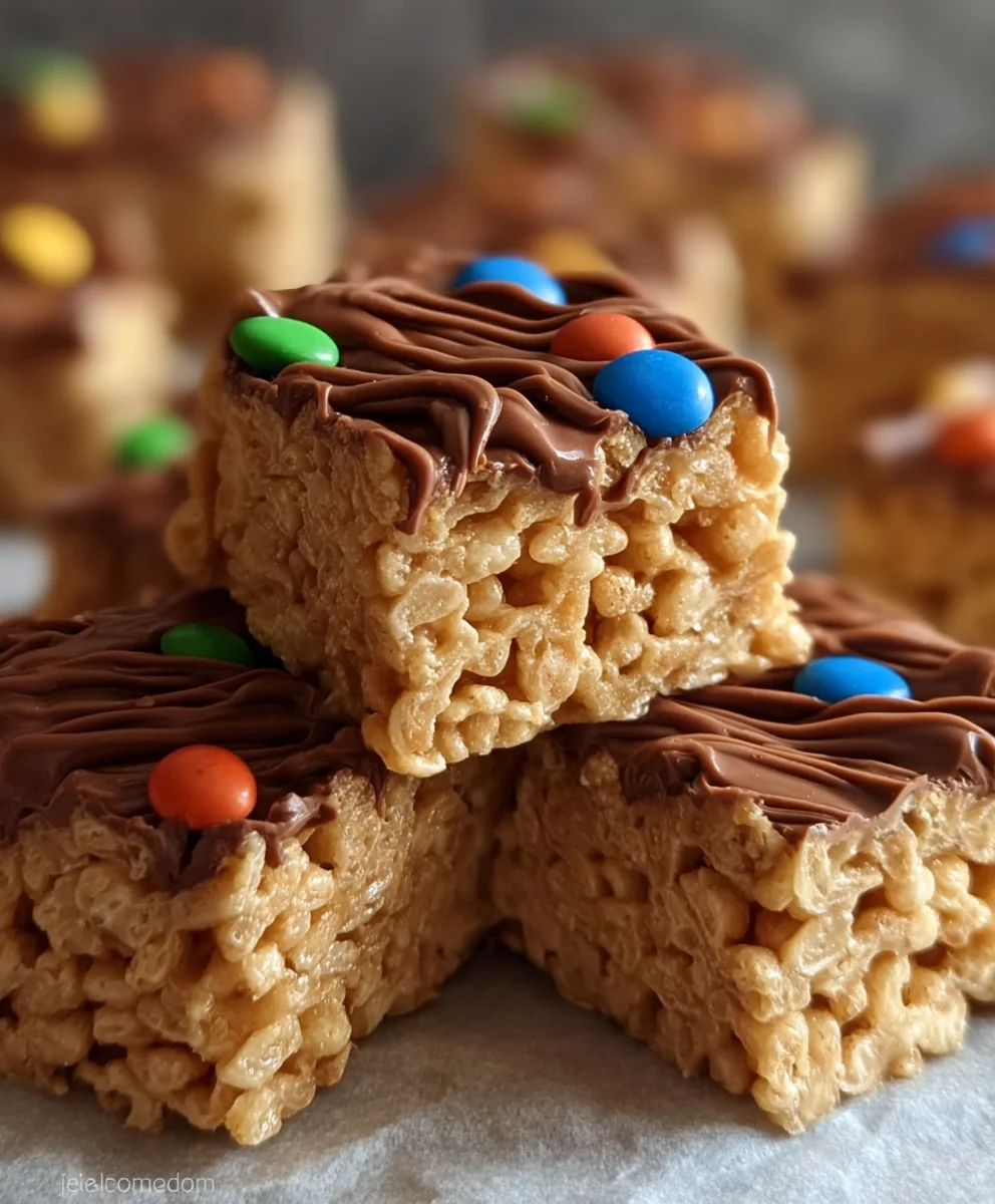 No-Bake Peanut Butter Rice Krispie Treats Recipe