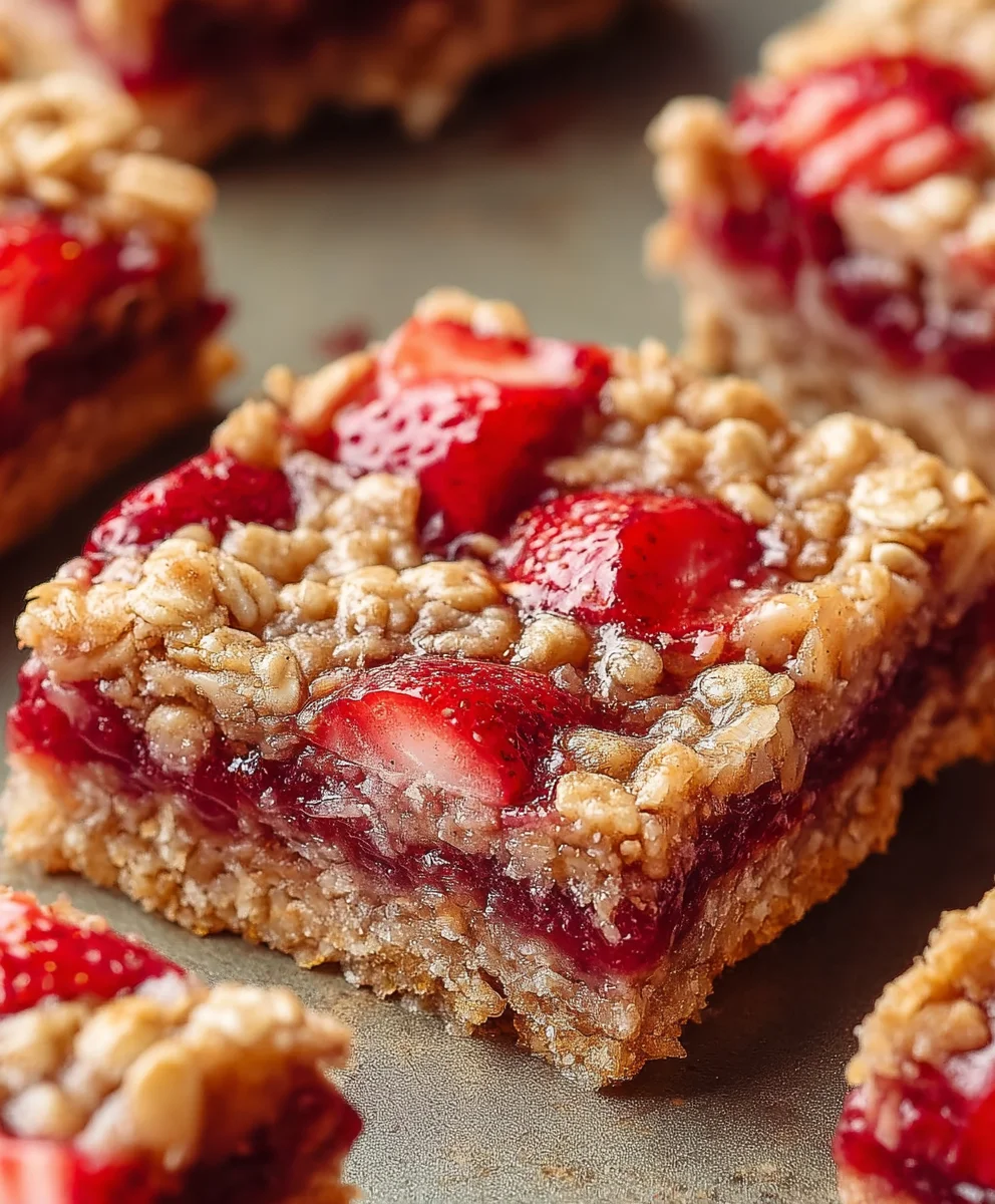 Strawberry Oatmeal Bars: Easy, Healthy, & Delicious Recipe!