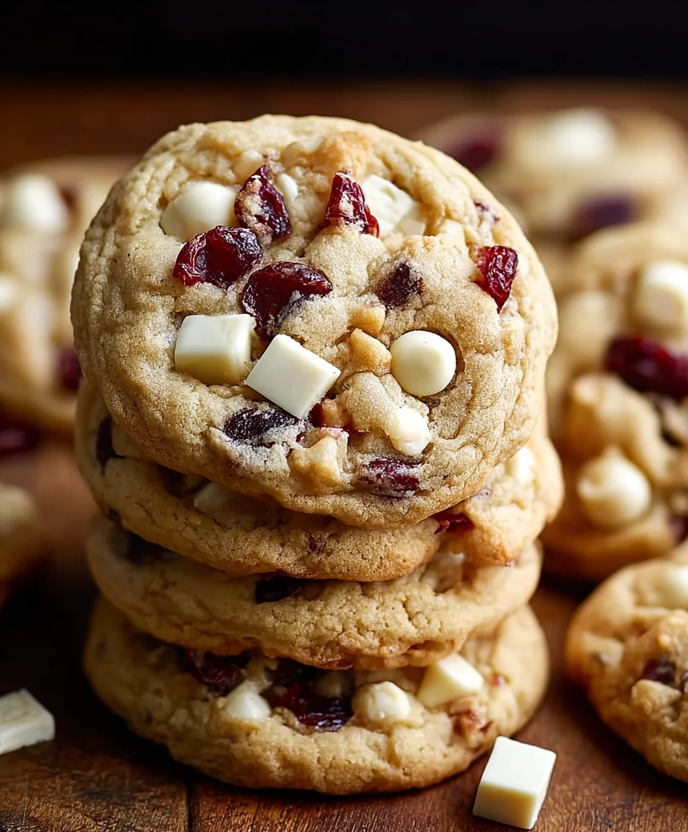 White Chocolate Cranberry Cookies: Sweet & Chewy Treat!
