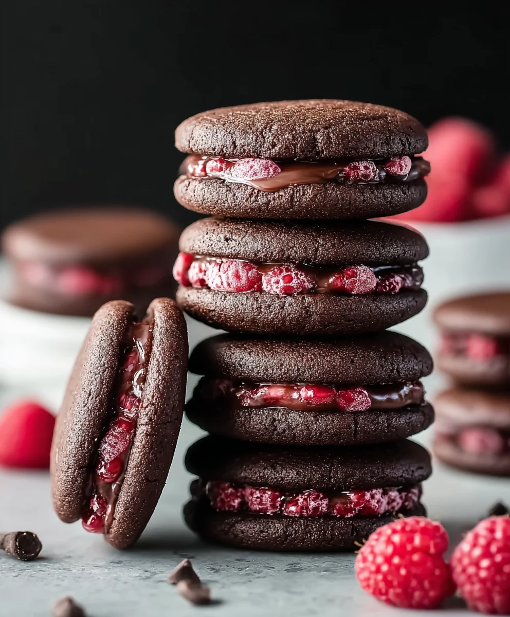 Irresistible Chocolate Raspberry Sandwich Cookies Recipe