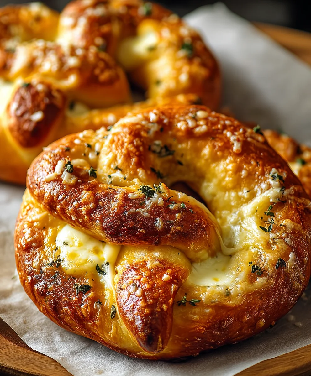 Mozzarella Stuffed Soft Pretzels – Cheesy & Delicious!